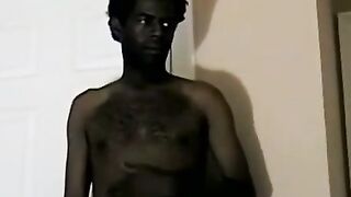 JoeSchmoeXXX.com - Black amateur masturbates his BBC solo and cums with intense pleas
