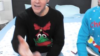 Hot Maddy Black squirts intensely in hardcore Christmas anal threesome