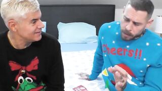 Hot Maddy Black squirts intensely in hardcore Christmas anal threesome
