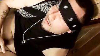 Handsome straight badboy Flaco jacks off solo