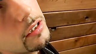 Handsome straight badboy Flaco jacks off solo