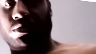 Black amateur cums in mature gays hungry mouth