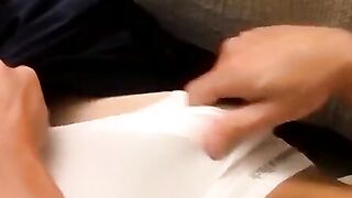 Jeremiah Johnson strokes his hairy dick to a creamy cumshot
