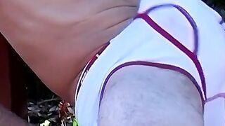 Jock Mark Woods outdoor jerk to creamy finale