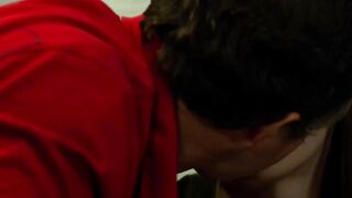 Secretly watching this super hot TS librarian