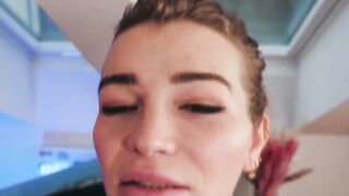 Sitting my ass on a huge dildo just for you