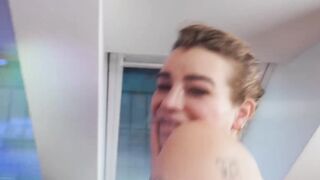 Sitting my ass on a huge dildo just for you