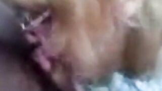 Blonde Mature Amateur Deepthroats Buddy's Cock