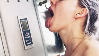 Busty Blonde's Steamy Shower Solo