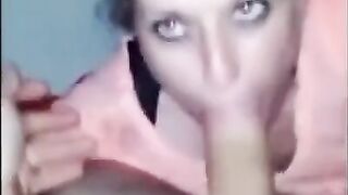 Aussie Amateur Blonde Babe POV Blowjob and Cum Swallow