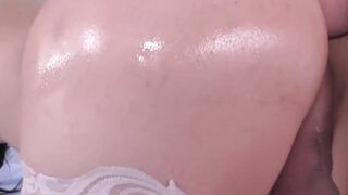 Trans Ariel Demure thick cock ruins Keira Crofts ass and pussy
