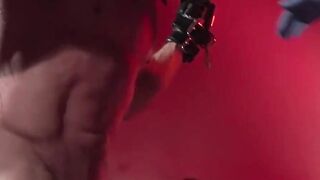 MuscleJockBound.com - Dire Callahan uses clothespins and crop on Pain