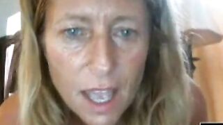 Angel or Demon: Busty Blonde Mom on Webcam