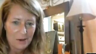 Angel or Demon: Busty Blonde Mom on Webcam