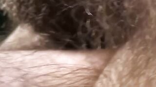Extremely hairy Joel Someone licks pits then milks his rod