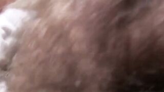 Extremely hairy Joel Someone licks pits then milks his rod
