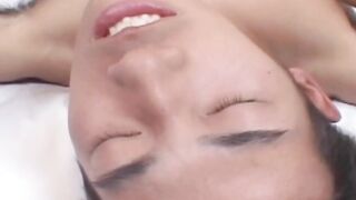 Asian twink railed hard after intense dildo prep