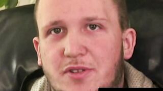 Gay amateur loves wanking while we watch him