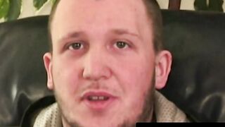 Gay amateur loves wanking while we watch him
