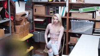 ShopliftersPunished.com - Teen blonde Riley Star caught and fucked by officer Bambino