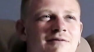 JoeSchmoeXXX.com - Blond amateur jerks off and cums in mature gay's mouth with deligh