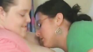 2 Chubby Girls with Big Assets Enjoy Sucking Cock