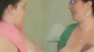2 Chubby Girls with Big Assets Enjoy Sucking Cock