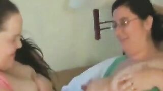 2 Chubby Girls with Big Assets Enjoy Sucking Cock