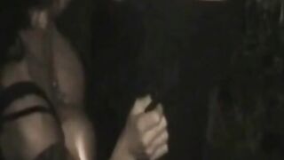 British Big-Tits Escort in a Bukkake Dogging Video