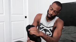 Black dom binds amateur for merciless tickle punishment