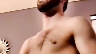 Young amateur moans as hand milks his leaking dick
