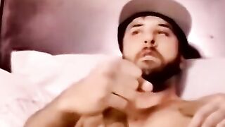 Young amateur moans as hand milks his leaking dick