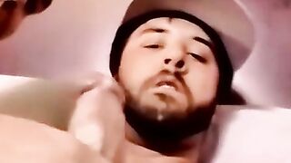 Young amateur moans as hand milks his leaking dick