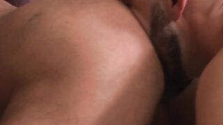 Beaded daddy tongues then owns his hung loverâs hole