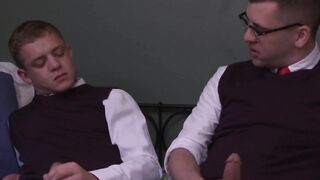 Ian Levine and Josh Stone spit then penetrate hard