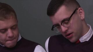 Ian Levine and Josh Stone spit then penetrate hard