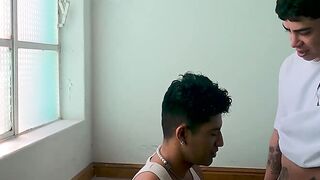 Cain Gomez and Alam Herrera seduce each other for flip fuck