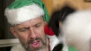 Horny Bandits Santa Elf Dominate Christmas Boy With DP Gangbang Tied Up Xmas Orgasms