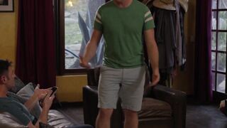 Michael Boston kneels and worships stepbro Pierce Paris meat