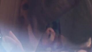 Japanese hottie solo drills tight pink cunt for loud fun