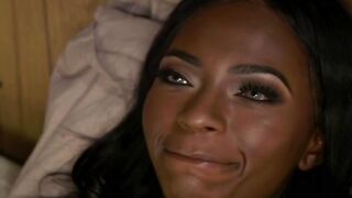 Ebony Newcomer Noemie Bilas Anal Training and Squirting Orgasm with Domme Cherry Torn