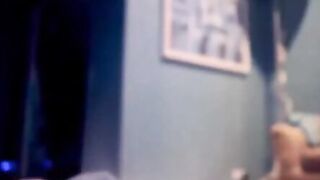 Redhead's OhMyBod Toy Orgasm on Webcam