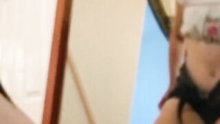 Fingering Myself to Orgasm in Front of the Mirror