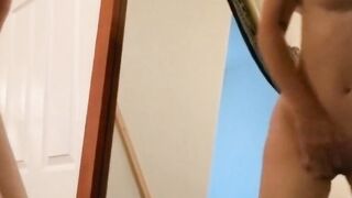 Fingering Myself to Orgasm in Front of the Mirror