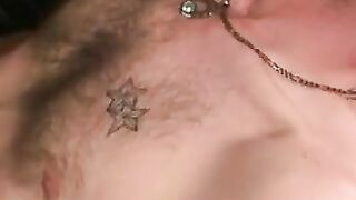 Rough stud blasts jizz after furious masturbation