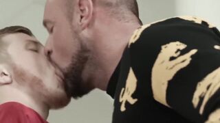 Stepdad Michael Roman wrecks Zach Covingtons mouth and ass