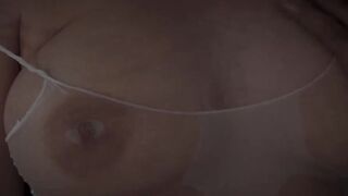 Oily massage for curvy blonde in see through bodysuit