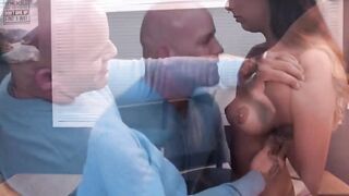 Stepdads rod swells seeing Kiarra Kais full tits and bushy slit