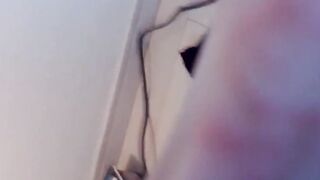 Japanese vixen pees repeatedly to top off her container