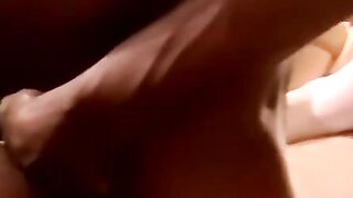 JoeSchmoeXXX.com - Black amateur barebacks mature man before cumming on him with deli